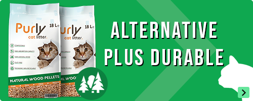Purly Litière pour chat granulés de bois